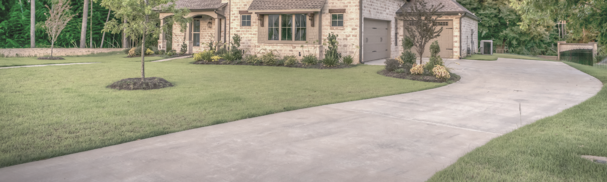 beautiful concrete driveway